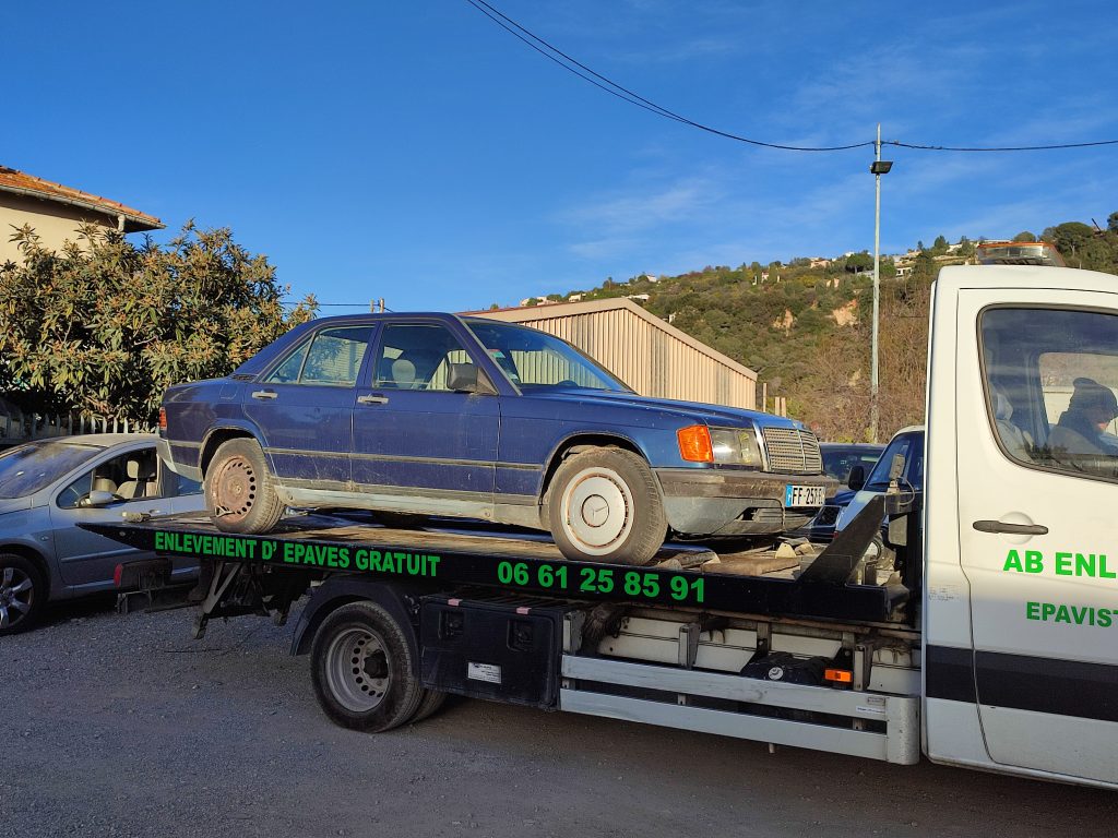 Enlèvement gratuit d’épave – VHU Épaviste à Nice 06
