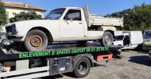 Épaviste à Nice 06 - Enlèvement gratuit d'épave VHU